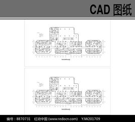 东莞某大酒店四层平面图